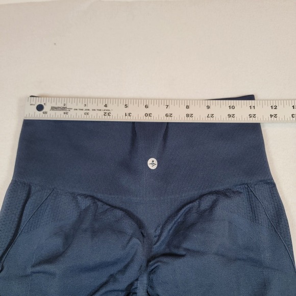 Halara Seamless Navy High Waisted Tummy Control Butt Lifting Yoga Leggings M 7/8 - Picture 5 of 8